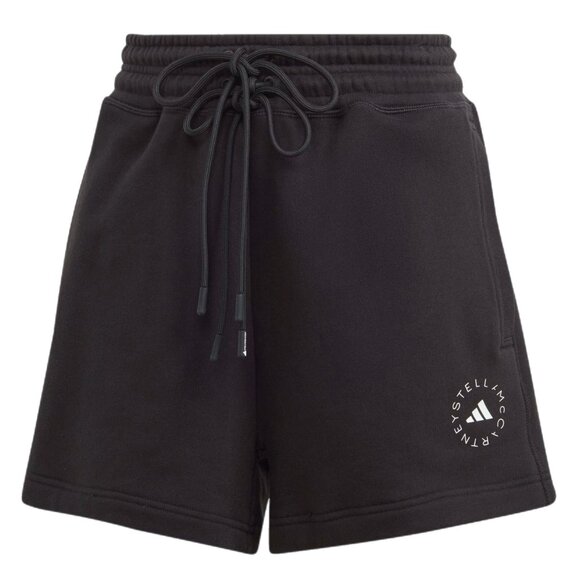 NWT Adidas by Stella McCartney Black High Rise French Terry Shorts Sweats XL - Picture 1 of 16